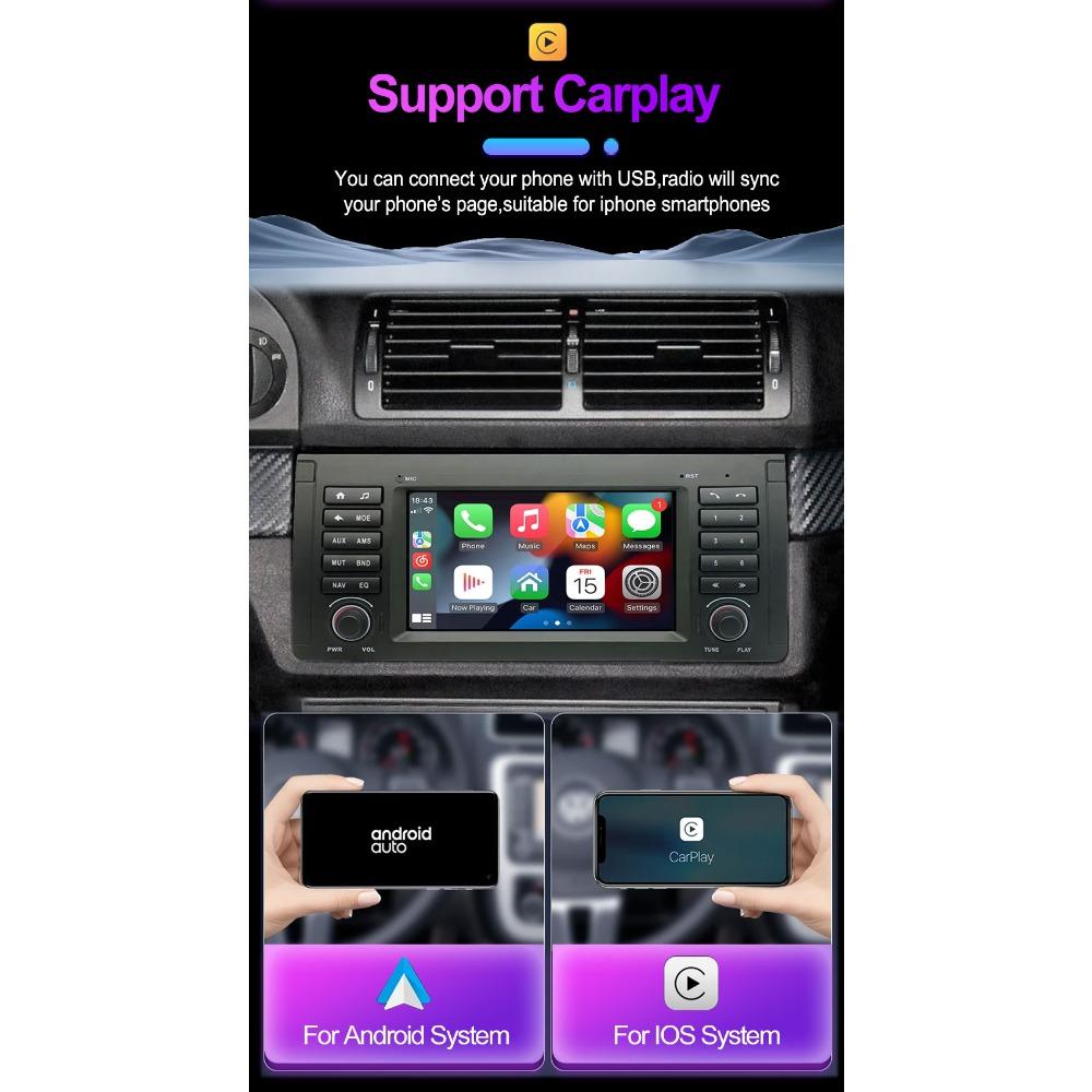 Car Radio Multimedia Player For BMW X5 E53 E39 M5 E38 1996-2007 2 Din Android Carplay GPS Autoradio 2+32GB
