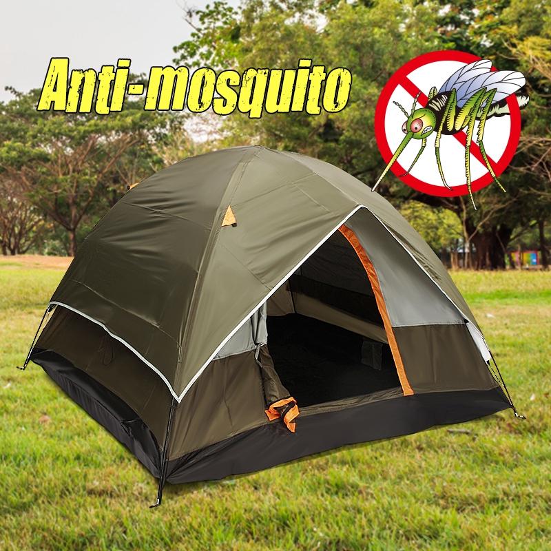 4-местные двухслойные палатки, водонепроницаемые, устойчивые к ультрафиолетовому излучению, для семейного отдыха на природе, рыбалки, охоты, вечеринки, кемпинга, палатки для путешествий