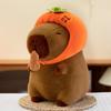 Wearing Headband Capybara Plush Toy Doll Peanut Stuffed Capybara Doll  Children's Day