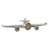 DKD Home Decor-Wall Clock DKD Home Decor Airplane Metal Wood MDF (101x22x26cm)