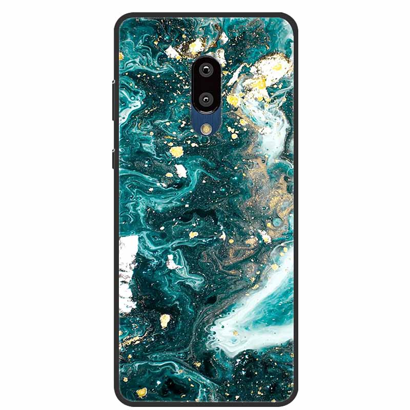 For Sharp Aquos Zero 2 Case Bumper Marble Silicone TPU Soft Phone Cover For Sharp Aquos Zero2 SH-Z20 SHV47 Case Cartoon funda