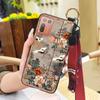 Lanyard Fashion Phone Case For HTC Desire 20 Plus/D20+ Kickstand Wristband Shockproof Waterproof Wrist Strap Silicone