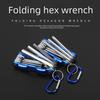 Folding Hexagon Flat Head Wrench Set