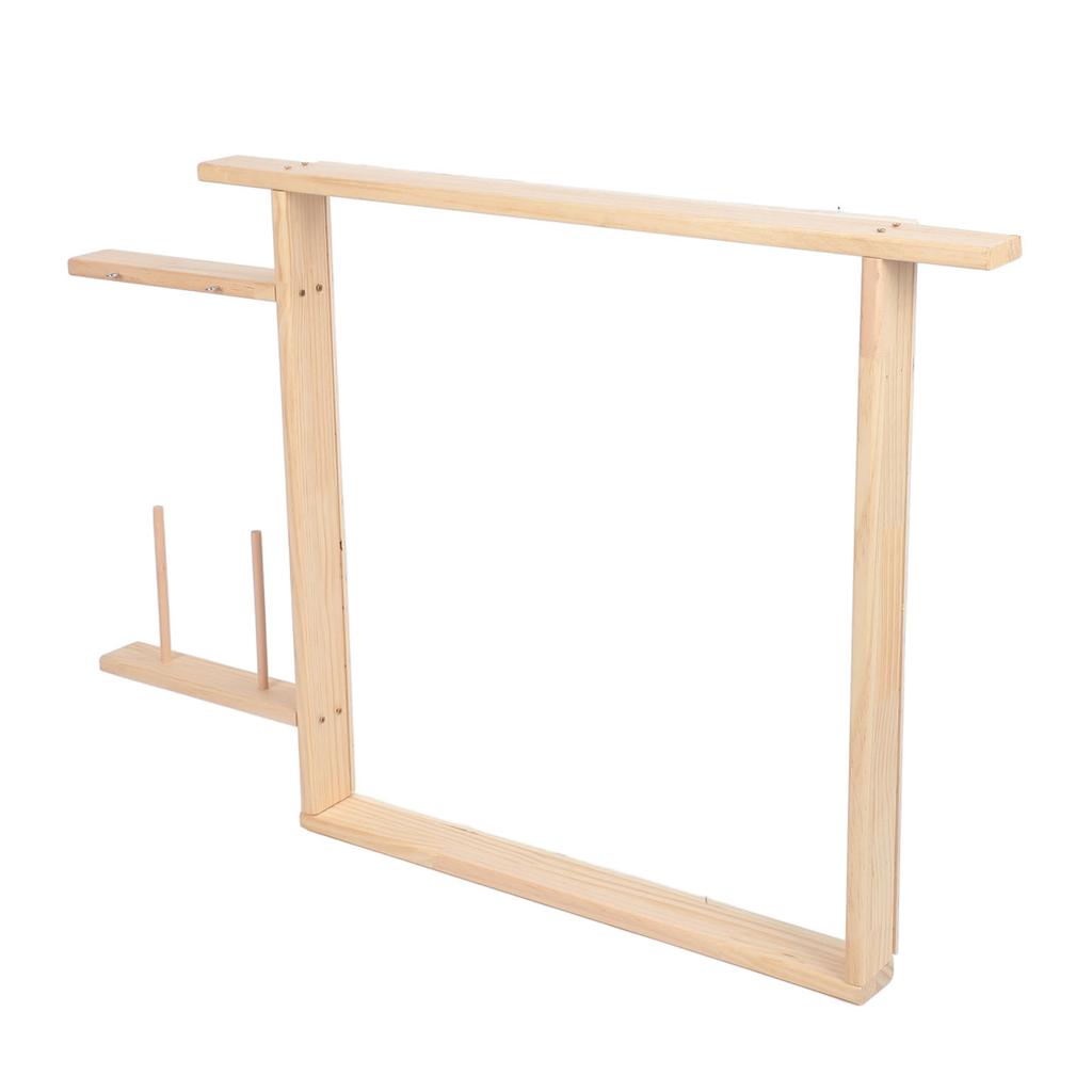 Tufting Frame for Rug Making 35.4x35.4in Easy Assembly Wooden Durable Tufting Frame for Rug Making