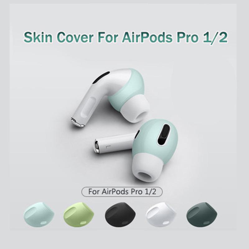 1 пара силиконовых амбушюров для Airpods Pro 1/2, чехол, беспроводные наушники, защитные амбушюры, чехлы для Airpods Pro 1/2, амбушюры, вкладыши для ушей