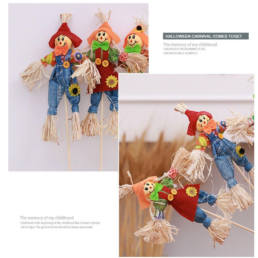 Mall For Party Home Autumn Harvest Halloween Decoration Scarecrow Home Ornament Thanksgiving Day