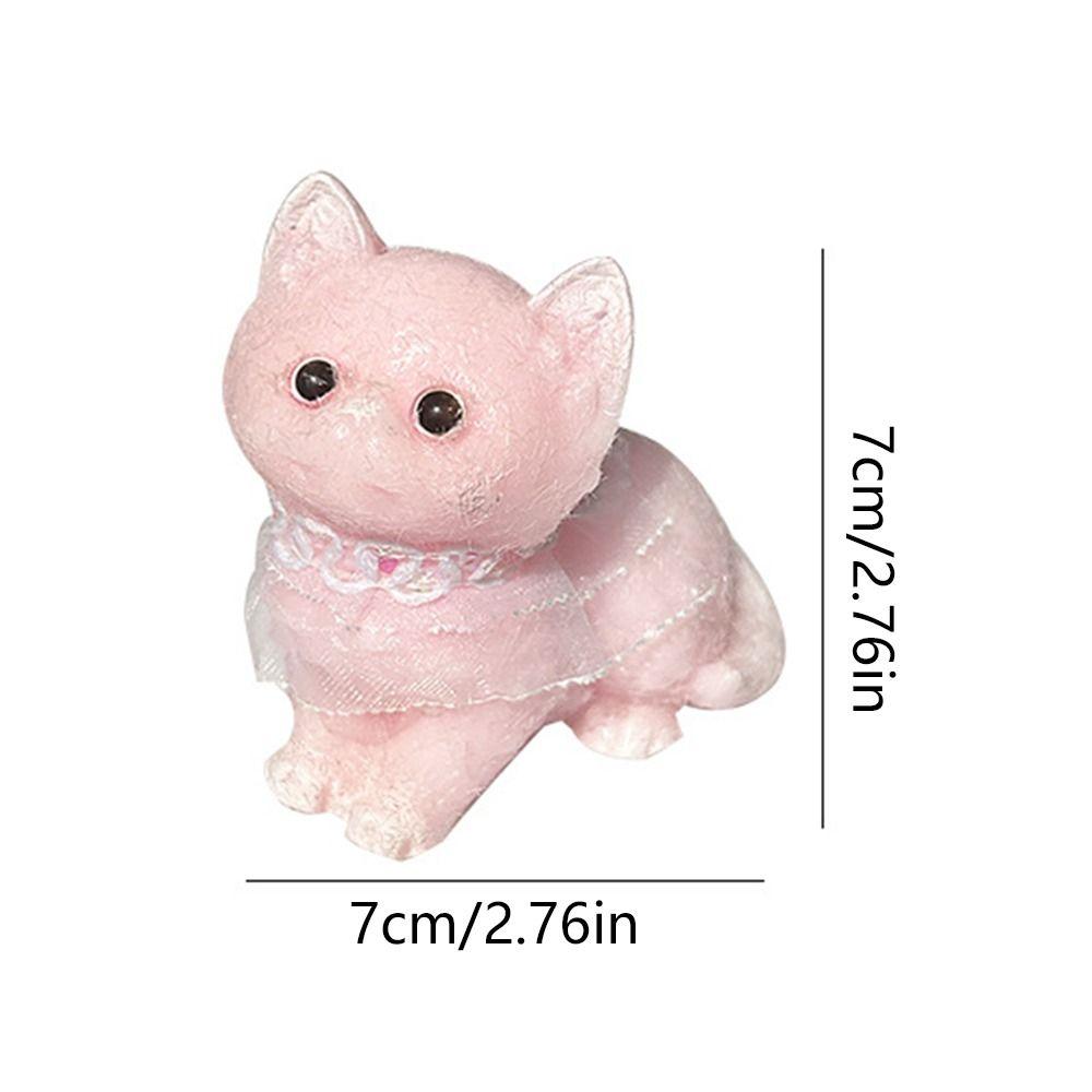 TPR Cat Squeeze Toy Plush Pinch Decompression Toy Interesting Cartoon Fidget Toy  Kids Tricky Doll