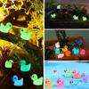 10/20/30/40/50/100Pcs Mini Duck Figurine Glow-in-the-dark Resin Little Duck Ornament Tiny Animal Toy Miniature Statue Fairy Garden