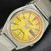 5 AUTOMATIC 7009A VINTAGE JAPAN MENS YELLOW COLOR DIAL WATCH A701490-5 R206b-a701490