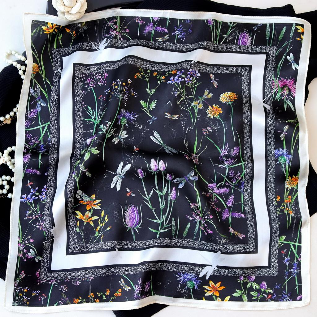 Hangzhou Natural Real Silk Scarf Neck Kerchief Foulard Female Bandana Scarves Women Hijab Shawl Wraps Square Headkerchief