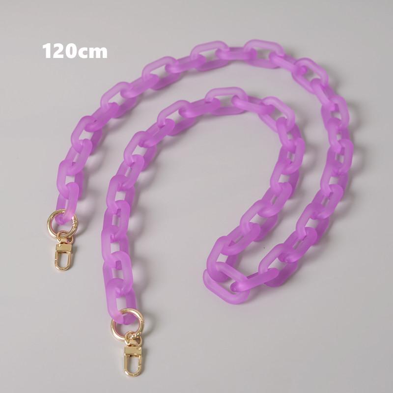 Новая модная женская сумка, аксессуар, съемные детали, сменная цепочка, милый матовый ремешок, женская акриловая цепочка на плечо с ручкой