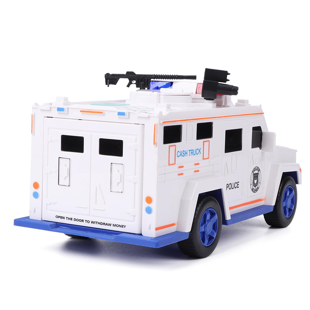 Инкассаторская касса с паролем отпечатков пальцев Электронная автоматическая коробка для хранения монет Белый