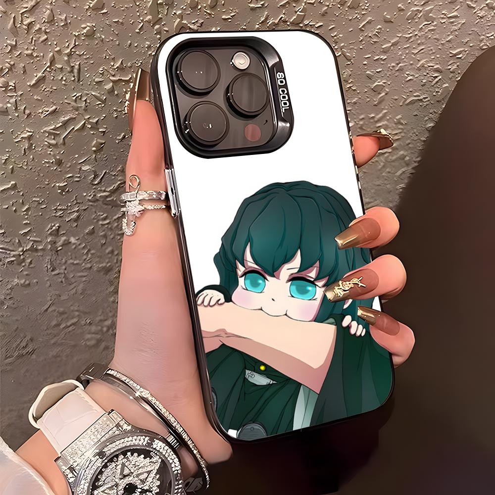 M-Muichiro T-Tokito Phone Case For IPhone17 Air 16 15 14 Plus 13 12 11 Pro XS Max Silver Black Bumper Case