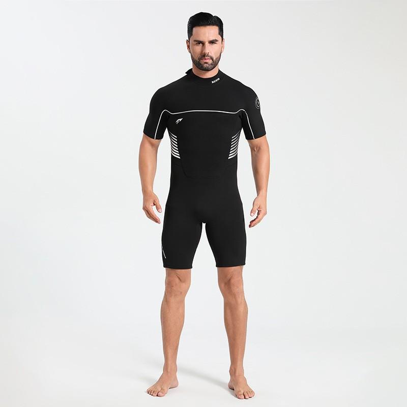ZCCO 3mm Neoprene Short Sleeve Wetsuit Men Women Thermal Insulated Diving Surfing Snorkeling Suit Spring Fall Summer Use