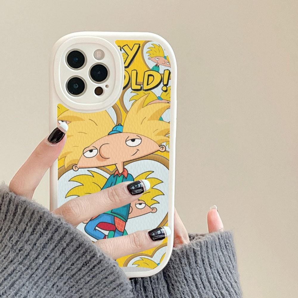 Привет, Мультяшный чехол для телефона Арнольда, Жесткая кожа, Для iPhone 14 13 12 Mini 11 14 Pro Max Xs X Xr 7 8 Plus Fundas