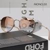 Sunglasses ML0182 34T Mirror Leather Strap Round Metal