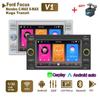 Car Radio Multimedia Player For Ford Focus 2007 Mondeo S-max C MAX Kuga Galaxy Fiesta Transit Fusion 2 Din Android Carplay GPS Autoradio 1+32GB