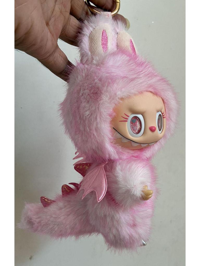 Кастомная кукла Labubu ZIMOMO: Маленький Вождь Розовый Ангел-Бабочка Подарок