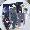 Прозрачный чехол Astronaut Universe для Xiaomi Mi Poco X3 NFC M3 Pro F3 F1 11 Lite 12 Note 10 11T 9T