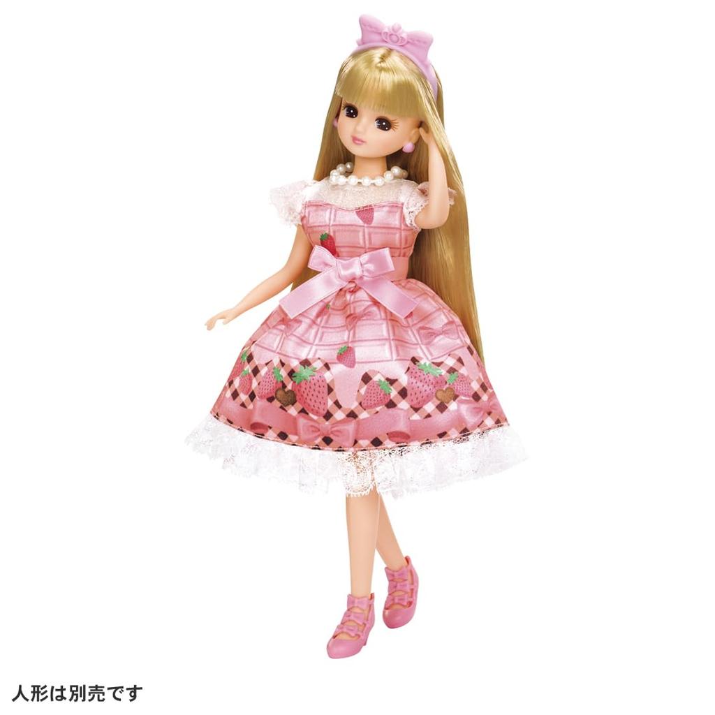 Платье Takara Tomy My First Dress Клубника и Лента Play Toy Ages Licca-chan LW-02 Dress-up 3+