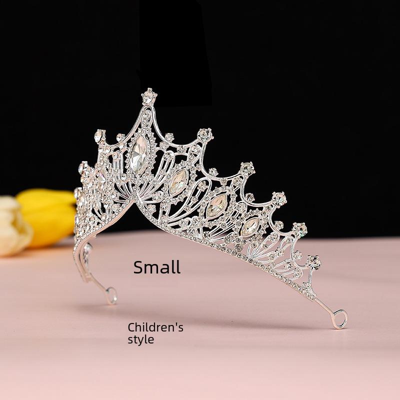 Черно-белая ретро-повязка на голову принцессы-невесты с кристаллами