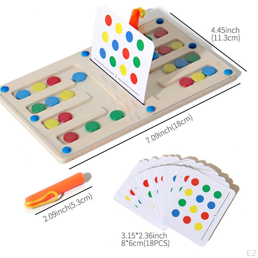 Color Matching Puzzle Toy Brain Teasers for Shape Playing 2 Player