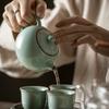 Ручной керамический чайник с кракелюрной глазурью, набор для чая кунг-фу