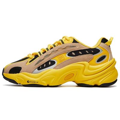 Phillip Lim X 3.1 Pantera Ткань Синтетическая кожа Универсальная Повседневная Низкий верх Обувь для образа жизни Женские Кроссовки Черный Желтый F12W111129FFF