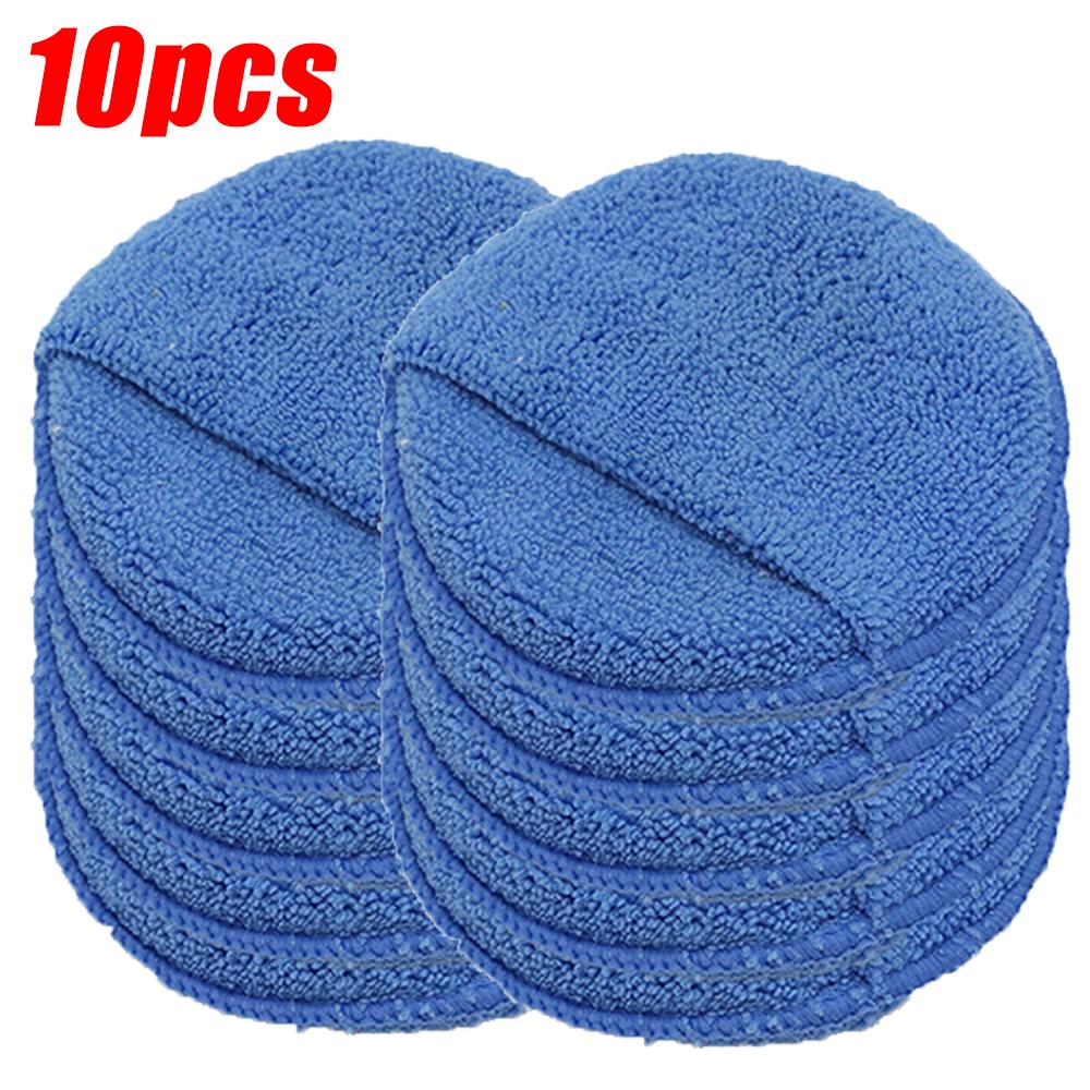 Car Detailing Applicator Pads Car Care Waxing Polish Sponges Soft Microfiber Round Pocket Foam Sponges Car Cleaning Tools 5"