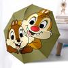 Chips and Dale Themed Automatic Opening and Closing Umbrella, Brightly Colored 8-rib Portable Umbrella, Suitable for Men and Women, A Perfect Gift for