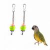2 шт. Игрушки для домашних птиц Conure забавная клетка красочные птичьи шарики с колокольчиком для неразлучников