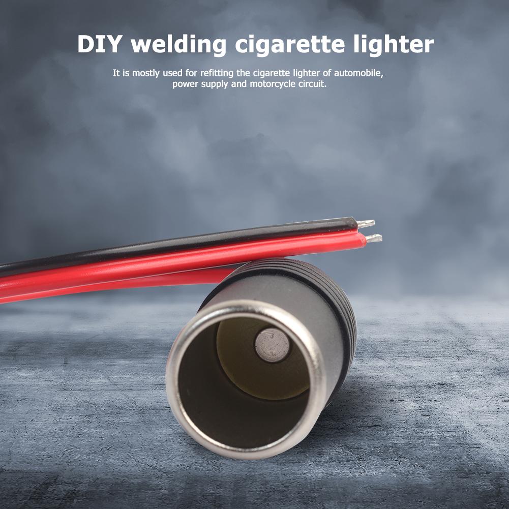 - 12 В 10 А автомобильный зарядный кабель для прикуривателя с гнездовой розеткой (30см)