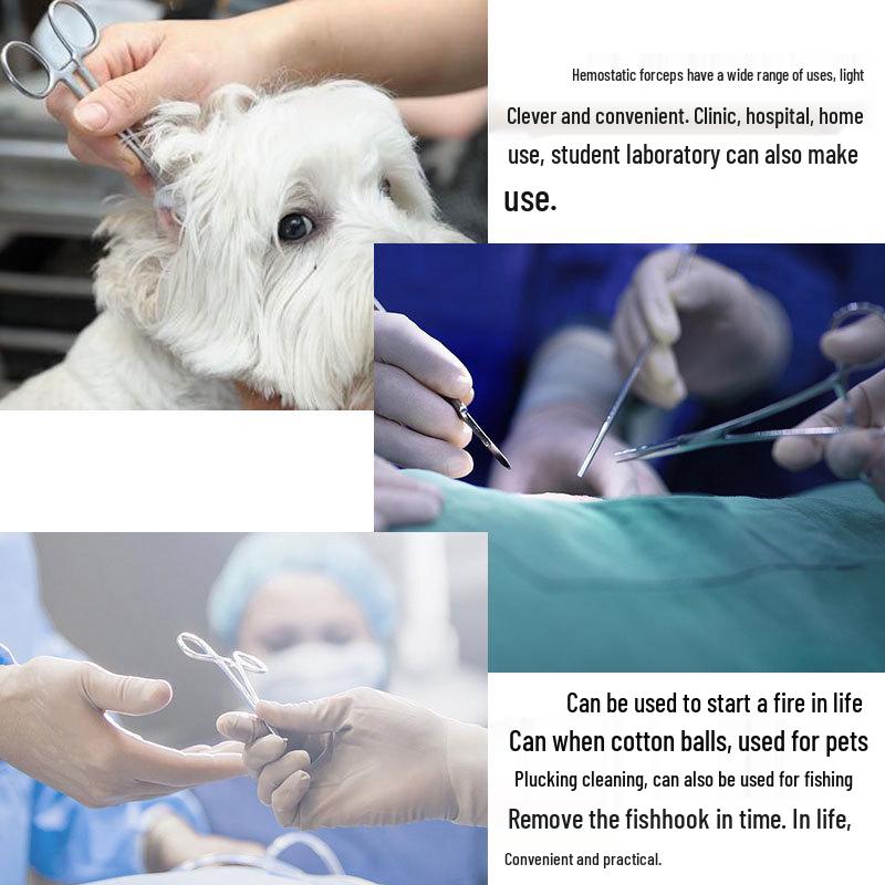 Щипцы для удаления шерсти из ушей у домашних животных для собак и кошек (Гемостатический в стиле «Тедди»)