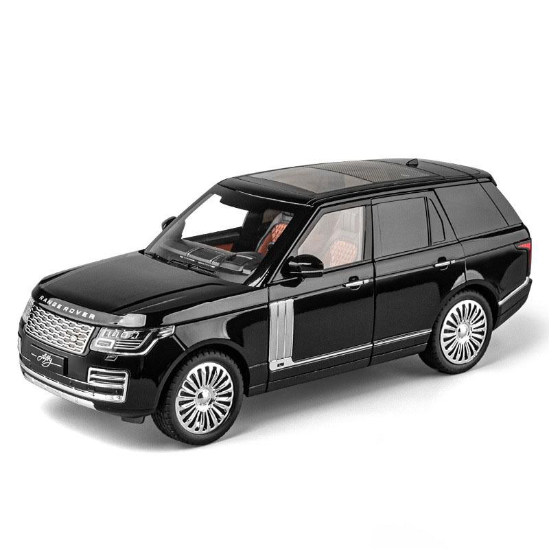 Большой размер 1:18 Модель автомобиля Range Rover Игрушка Сплав Литье под давлением Звук и Свет Внедорожник Внедорожный автомобиль Миниатюрные модели Для детей Подарки