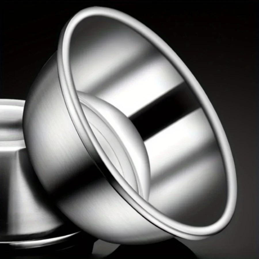 Мерная миска Миска для взбивания из нержавеющей стали Для замешивания теста, салата, приготовления пищи, выпечки Кухонные принадлежности