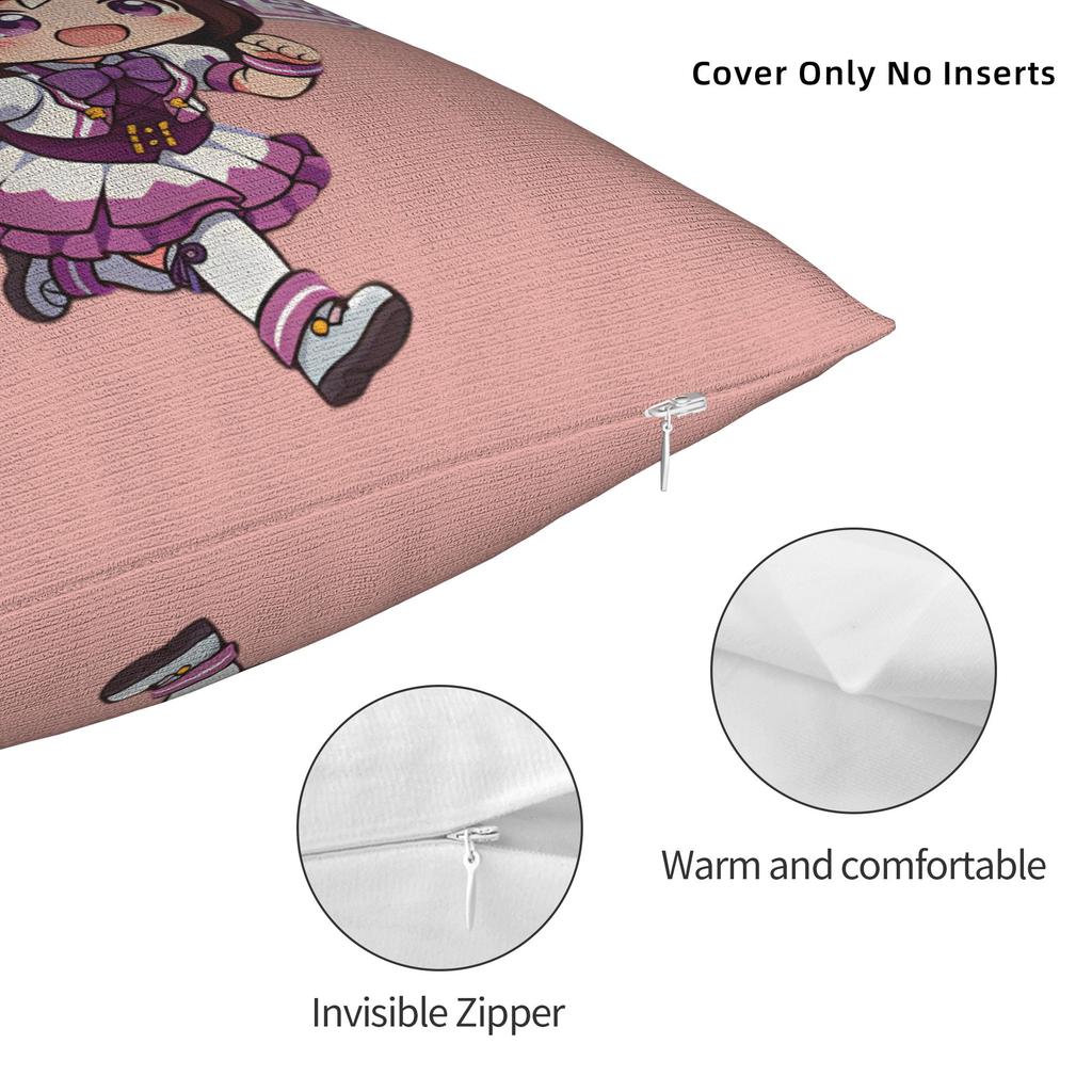 Принт Umamusume Pretty Derby Special Week Наволочка Полиэстер Чехол для подушки Декор Каваи Чиби Наволочка Чехол Домашний Квадратный