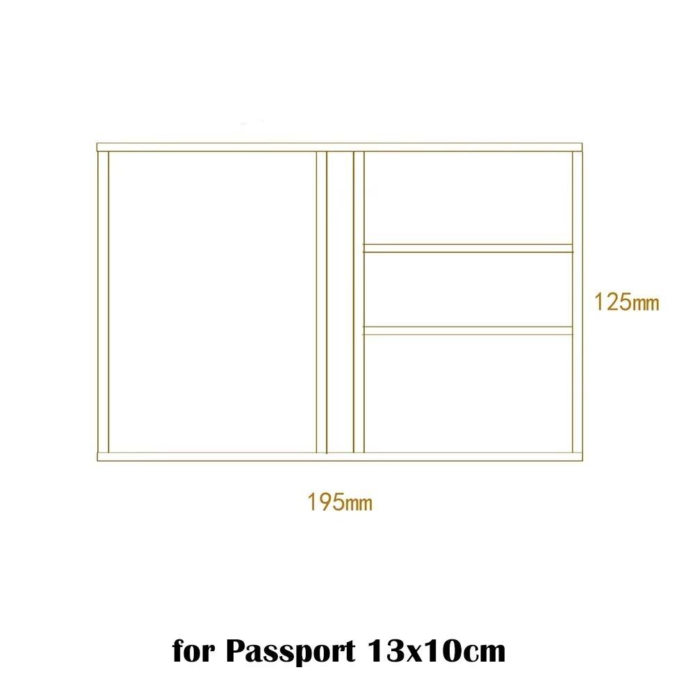 Карманный чехол для хранения из ткани Оксфорд, сумка для карточек 3 размера, новый карман для приема, спиральный дневник из коровьей кожи