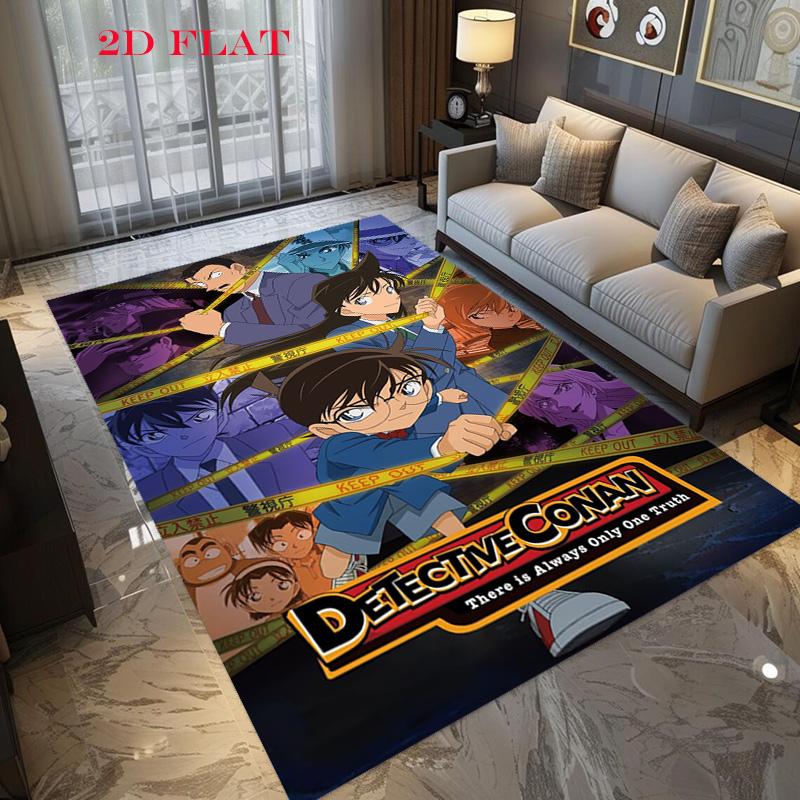 Detective Conan Blue Sapphire Anime Print Carpet Floor Mats Doormat Room Doormat Dormitory Decoration
