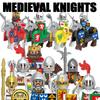 Medieval Military Europe King Soldier Figures Building Blocks Castle Lion Knight Sword Infantry Weapon Warrior Bricks Toys Gifts