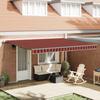 VidaXL Automatic Retractable Awning Orange and Brown 450x350 Cm 3331087