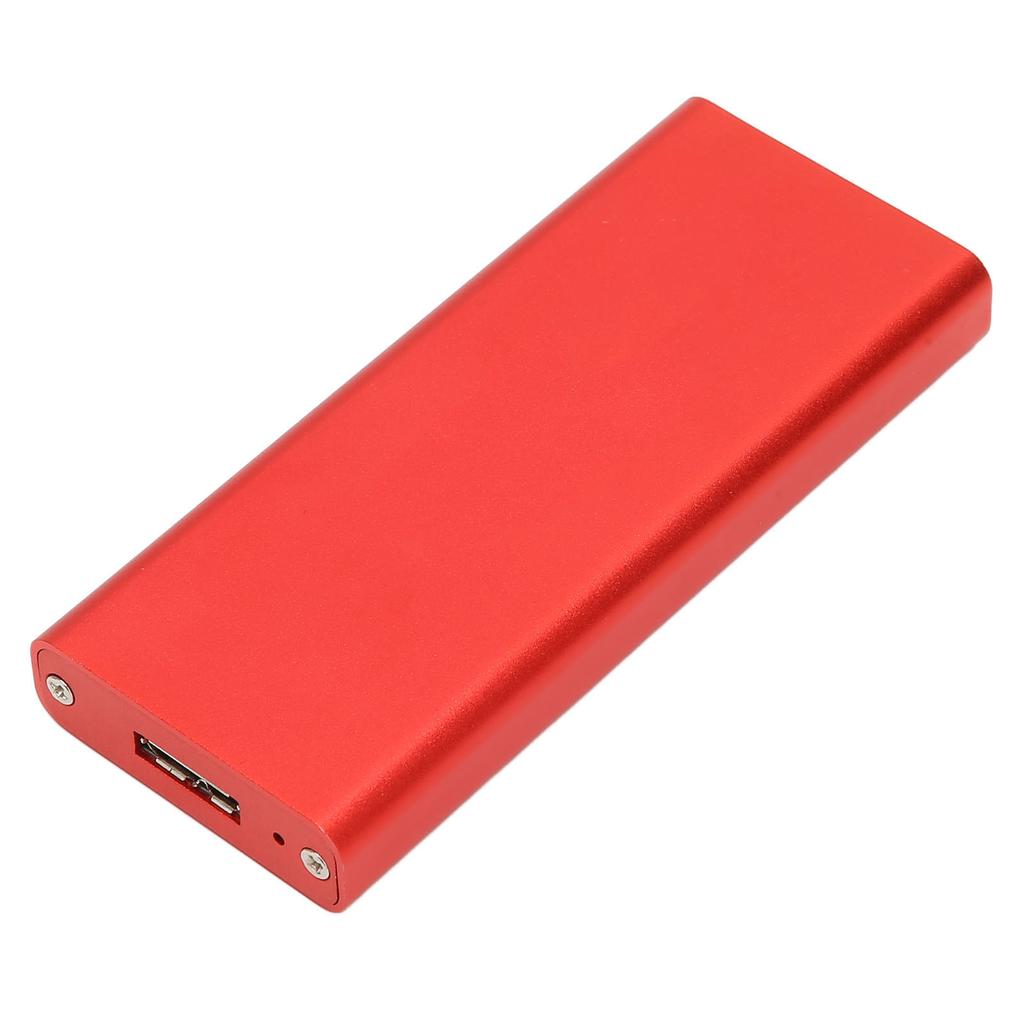 MSATA To USB 3.0 SSD Enclosure Adapter 6Gbps Slim Design Good Heat Dissipation Red SSD Enclosure