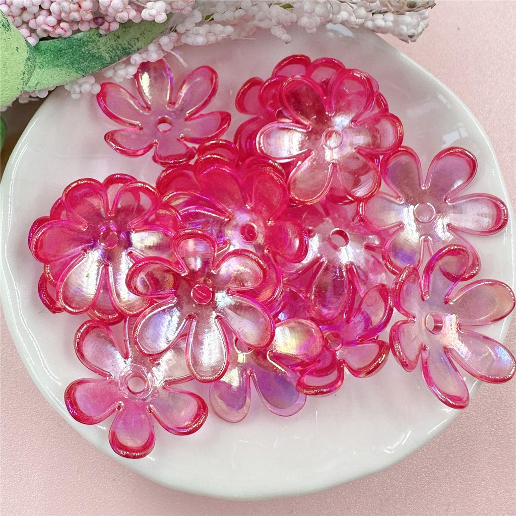 DIY аксессуары 20 шт. мода 6 лепестков цветок свободные бусины материалы ручной работы сосуд для волос изготовление украшений