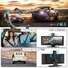 Display Audio with 4K Front Camera and 1080P Rear Car Wireless Car Voice Music Bluetooth Audio AUX FM Easy Compatible with Various Japanese