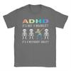 Футболка ADHD Iti S Not Disability Летняя Мода Футболки Унисекс Хлопок Круглый Вырез Оверсайз Футболки С Коротким Рукавом Уличный Стиль Футболка