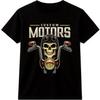 Футболка Custom Motors Череп Байкер Гараж Механик Мотоцикл Графическая футболка