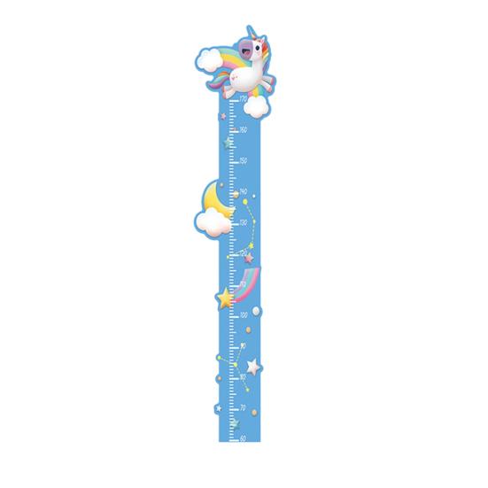 Baby Growth Chart Wall Sticker Peel Stick Adhesive Bedroom Play Room Nursery Cartoon Animal Children Height Measurement Ruler Decal