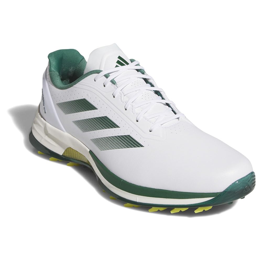 Обувь для гольфа Adizero ZEDGE 25 Обувь см 2E [Adidas Golf] Мужская Белый/Колледж Грин/Желтый 30.0