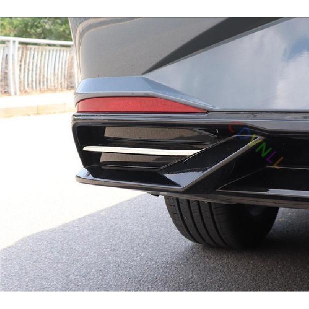 Fit For Hyundai Elantra 2021-2022 Silver Rear Fog Light Lamp Cover Trim 2PCS