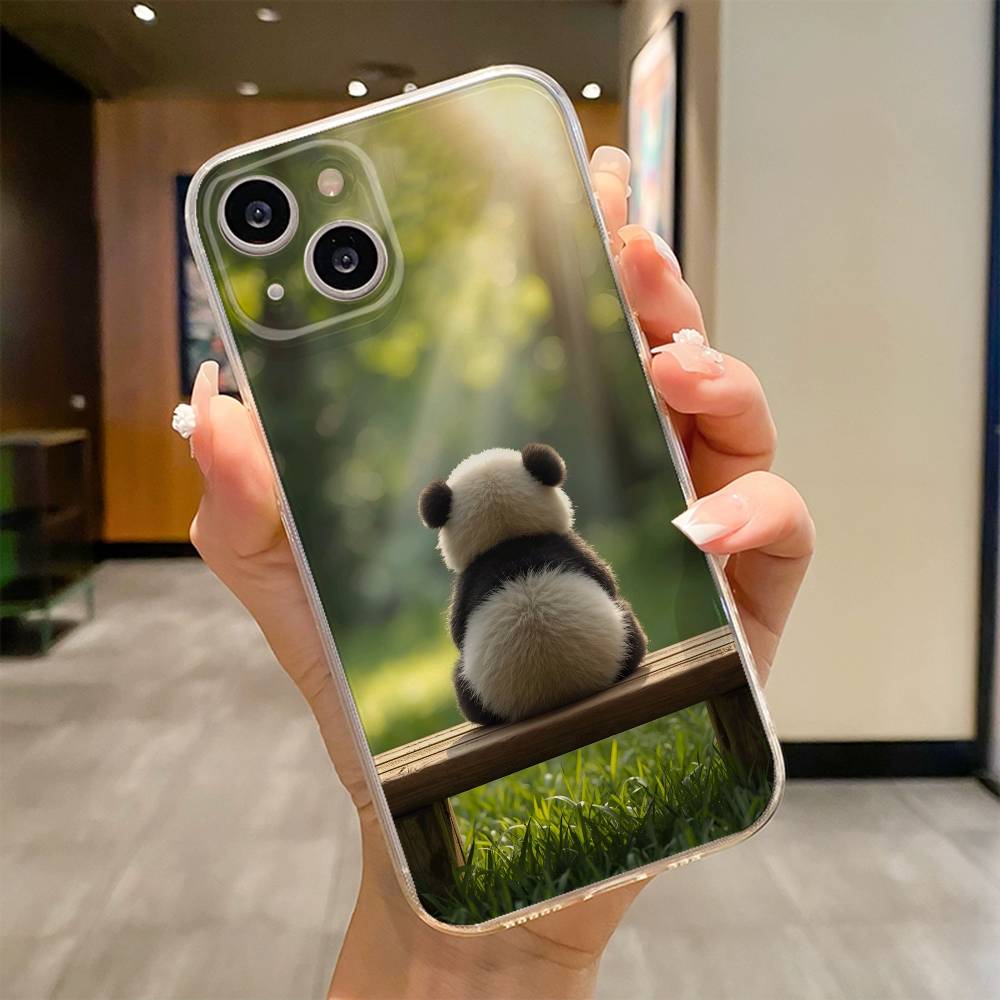 Fubao panda Phone Case For iPhone 17 16e 16 15 14 13 12 11mini Pro Max X XR XSMAX 8 7 Air Plus Soft Cover