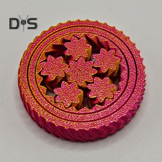 1/5 шт. 3D-печатная игрушка-спиннер для снятия стресса и беспокойства у детей и подростков, для взрослых, с блокирующим механизмом, гироскоп на кончике пальца, портативный, для путешествий, сенсорный спиннинг